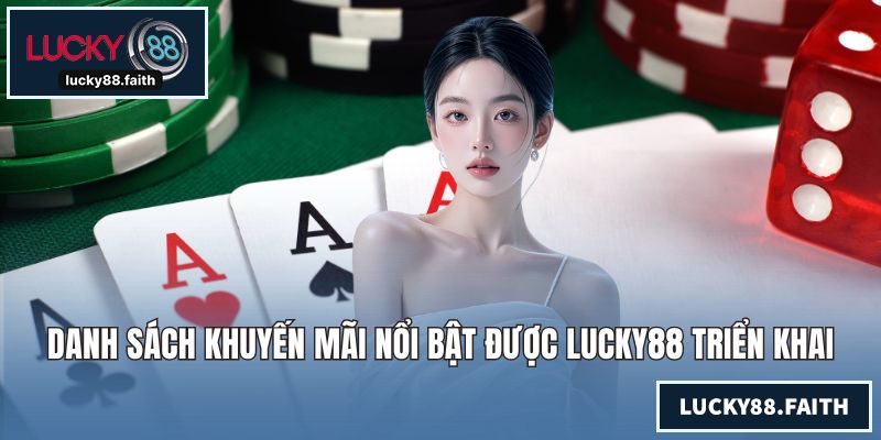 Danh sách khuyến mãi nổi bật được LUCKY88 triển khai